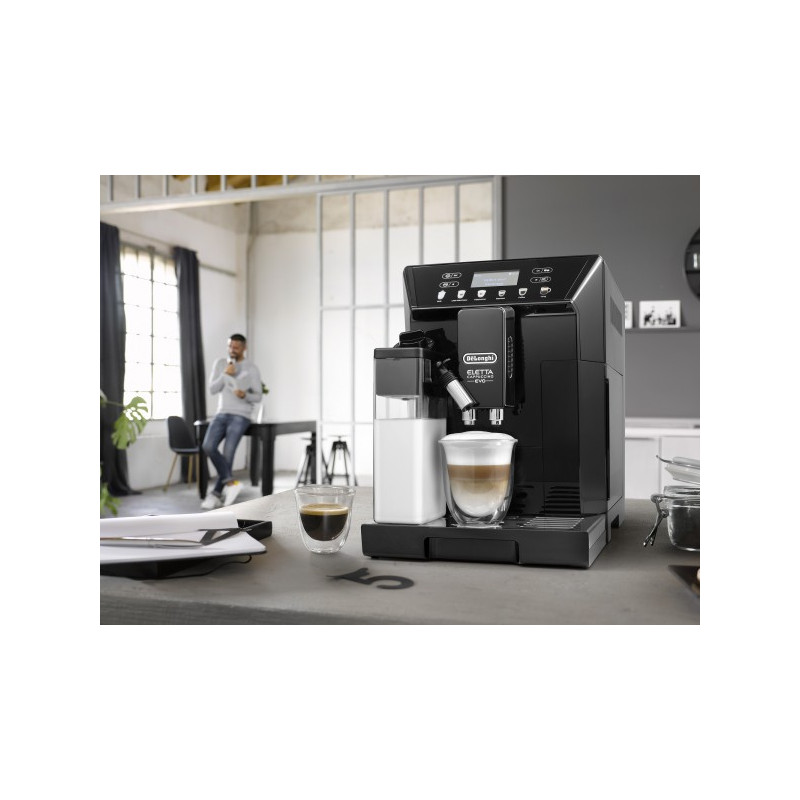 Фото кофемашины DeLonghi Eletta Cappuccino Evo ECAM46.860.B в интерьере