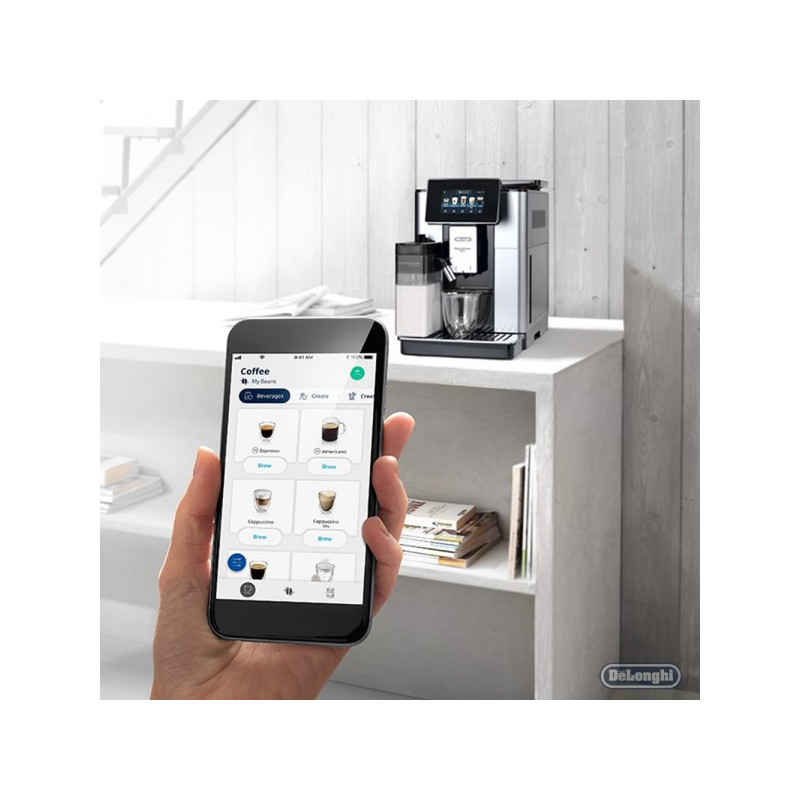 Управление со смартфона кофемашиной DeLonghi PrimaDonna Soul ECAM610.55.SB