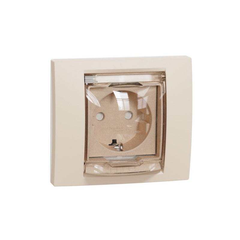 Розетка Schneider Electric Unica New NU003744 бежевый