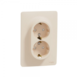 Розетка Schneider Electric Unica New NU206744 бежевый