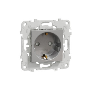 Розетка Schneider Electric Unica New NU505630 алюминий
