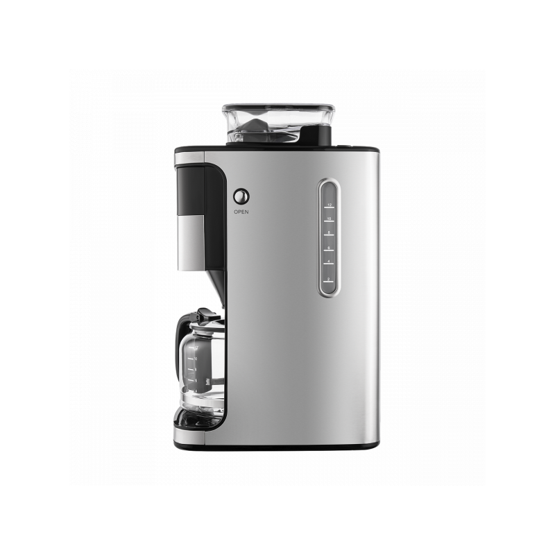 Вид сбоку на кофемашину Maunfeld MF-723S