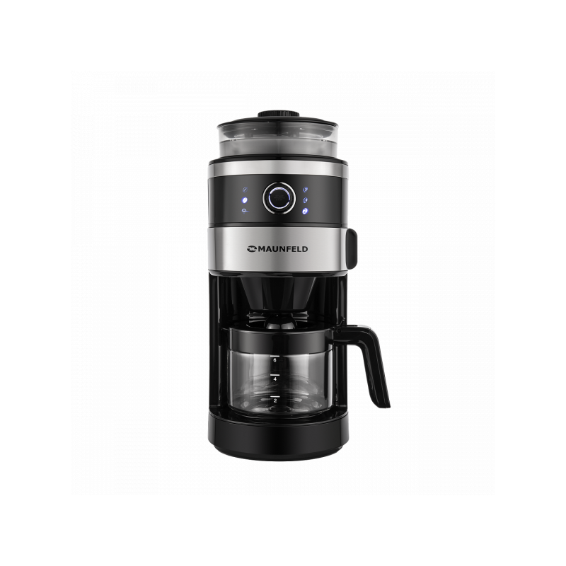 Вид спереди на кофемашину Maunfeld MF-731BK