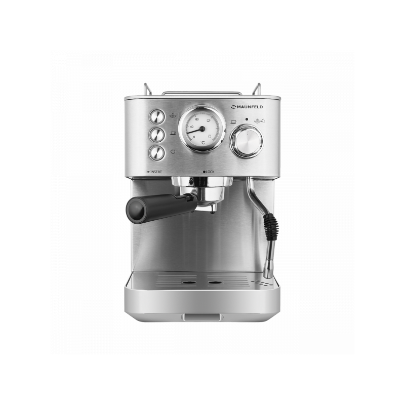 Вид спереди на кофеварку Maunfeld MF-721S PRO