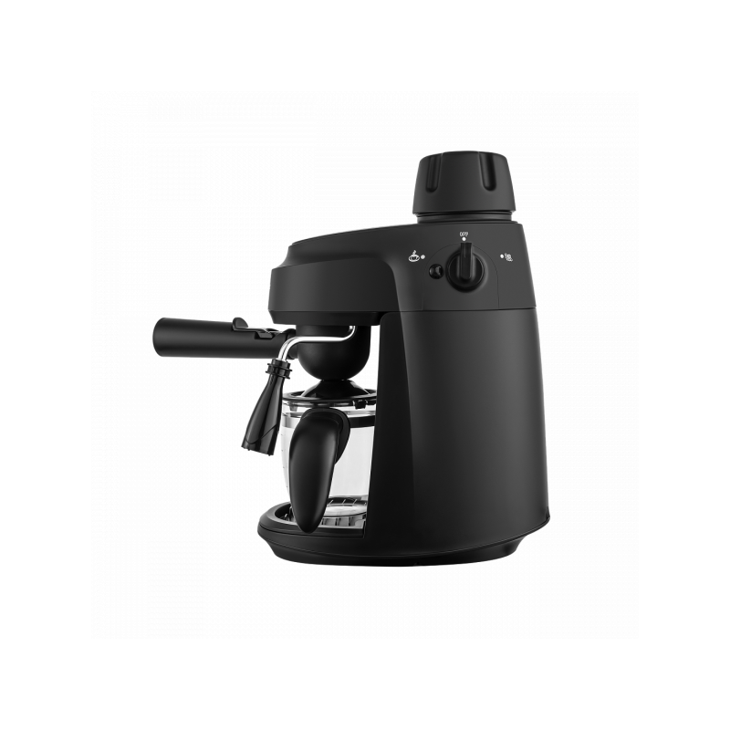 Вид сбоку на кофеварку Maunfeld MF-733BK