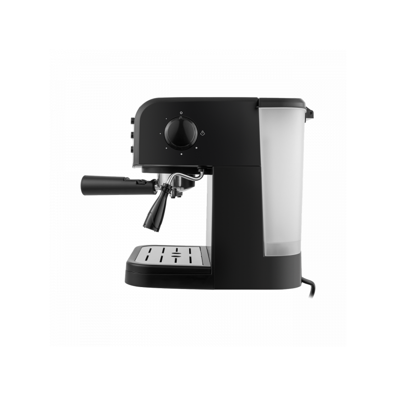 Вид сбоку на кофеварку Maunfeld MF-734BK