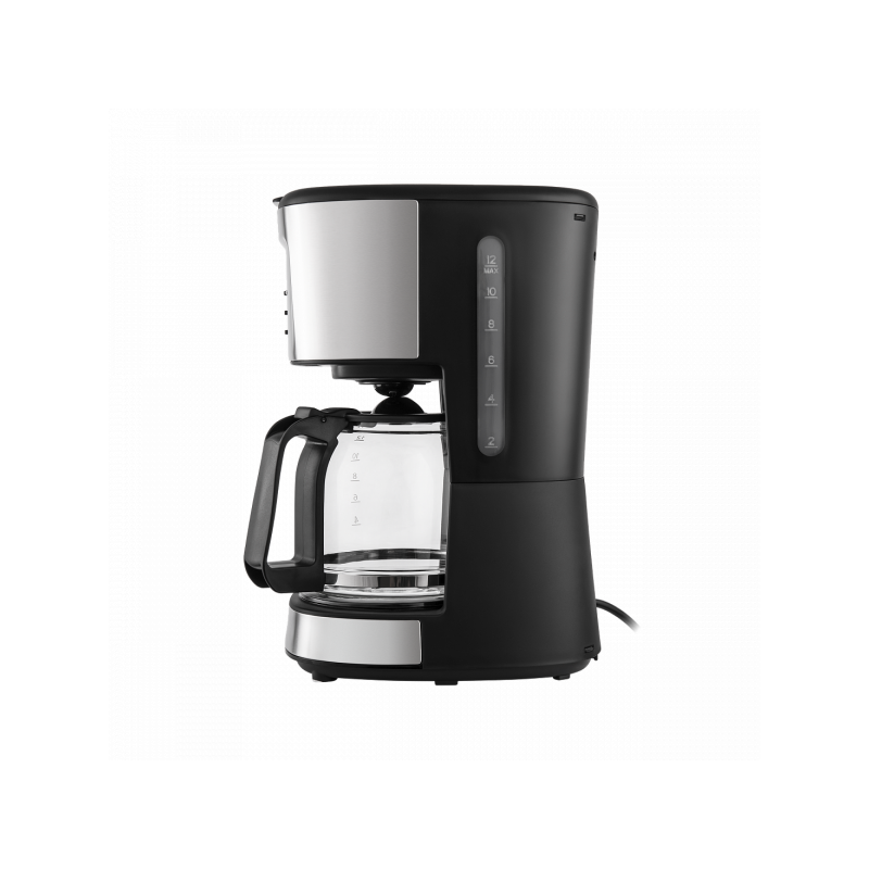 Вид сбоку на кофеварку Maunfeld MF-722S