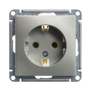 Розетка Schneider Electric W59 RS16-154-4-86 шампань вид спереди