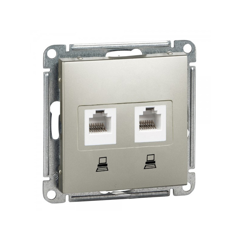 Розетка Schneider Electric W59 RSI-251KK5E-4-86 шампань