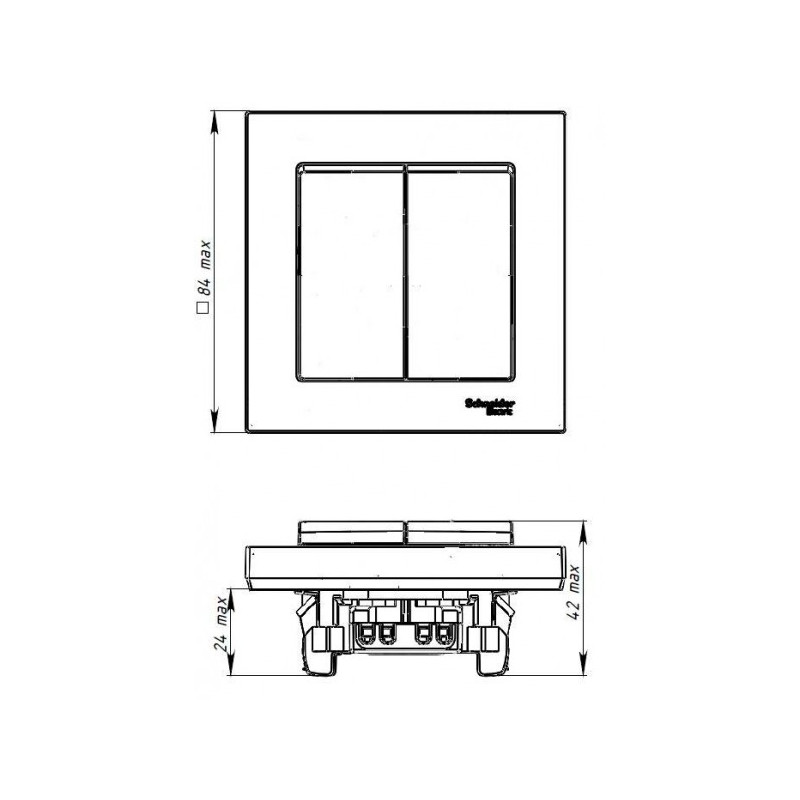 Схема выключателя Schneider Electric Atlas Design ATN000152