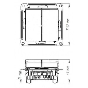 Схема выключателя Schneider Electric Atlas Design ATN000165