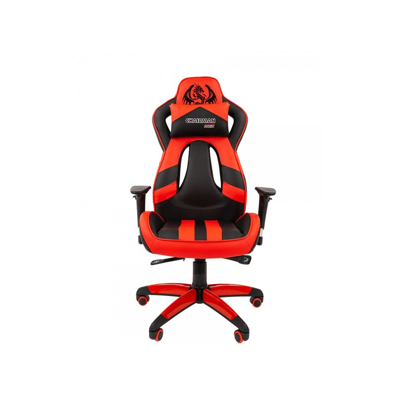 Кресло геймерское Chairman Game 25 черный/красный вид сперди