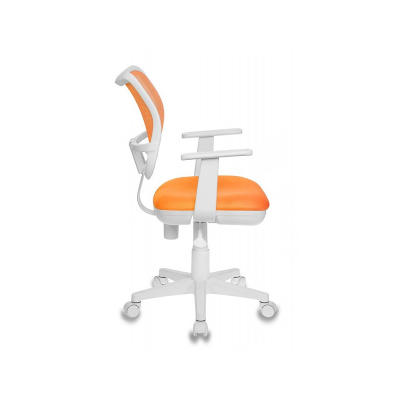 Кресло компьютерное Бюрократ CH-W797 оранжевый вид сбоку