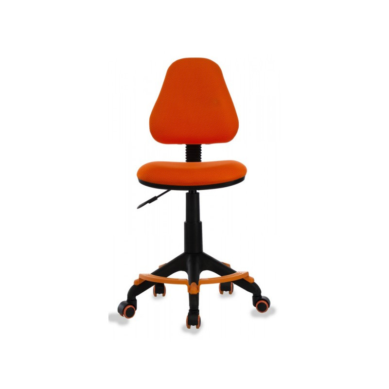 Кресло компьютерное Бюрократ KD-4F оранжевый вид спереди