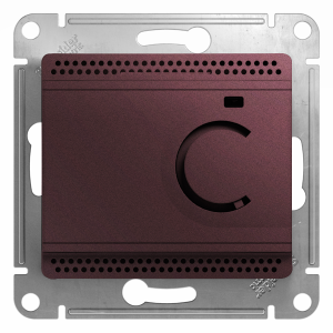 Терморегулятор Schneider Electric Glossa GSL001138 баклажановый - общий вид