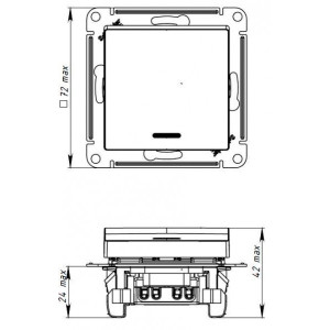 Схема выключателя Schneider Electric Atlas Design ATN000713 грифель