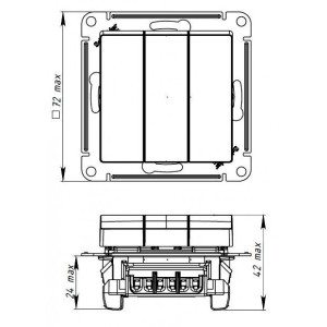 Схема выключателя Schneider Electric Atlas Design ATN000731 грифель