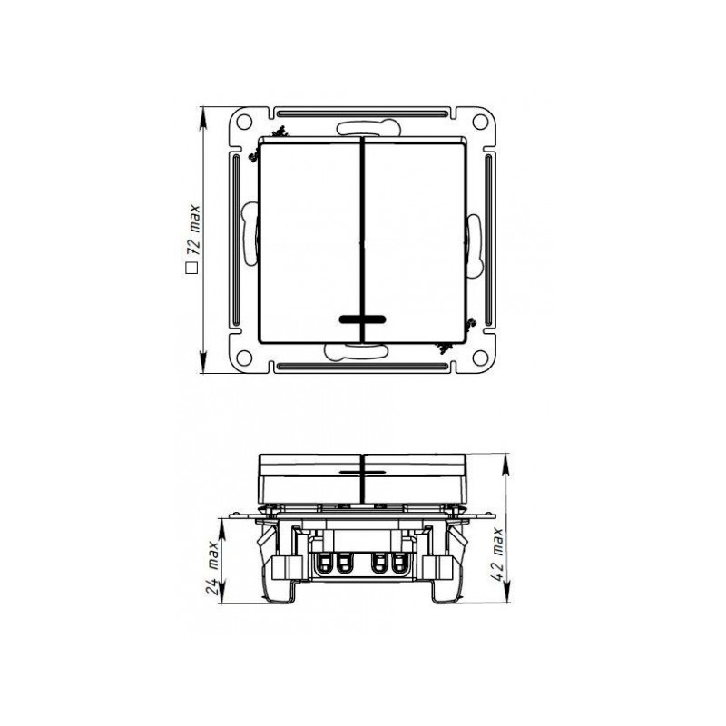 Схема выключателя Schneider Electric Atlas Design ATN000753 грифель