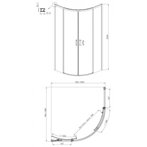 Габариты душевого ограждения