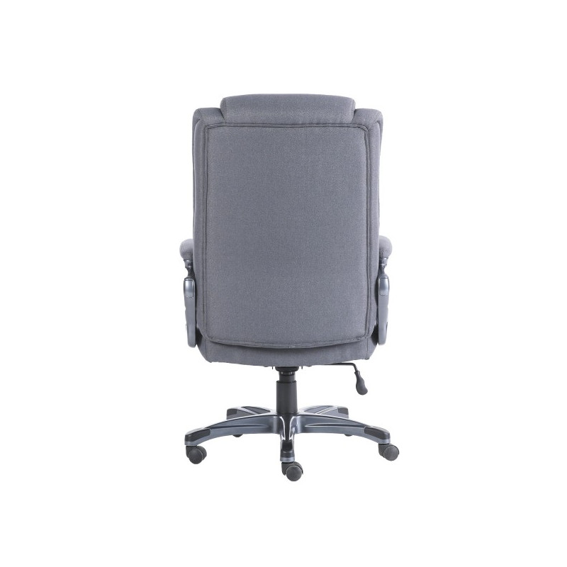 Кресло компьютерное Brabix Solid HD-005 серый вид сзади