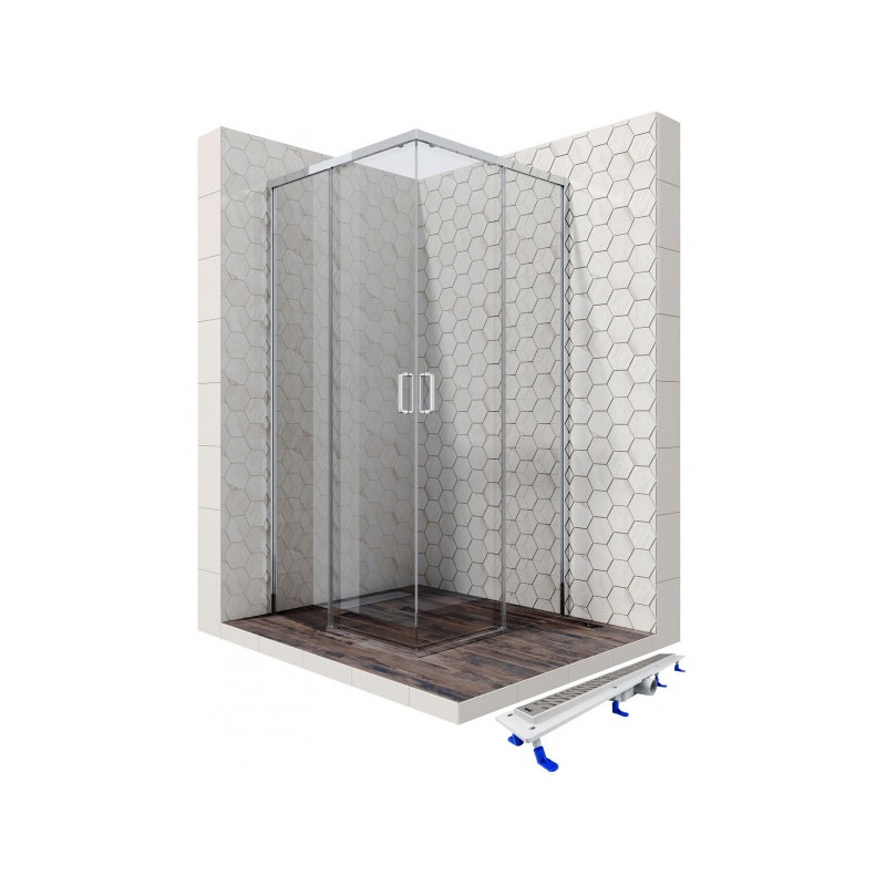 Душевой уголок Ambassador 100х100 11011105-ST3 комплект