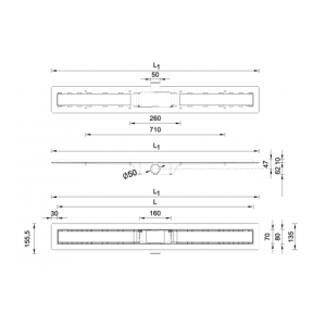Габариты линейного трапа