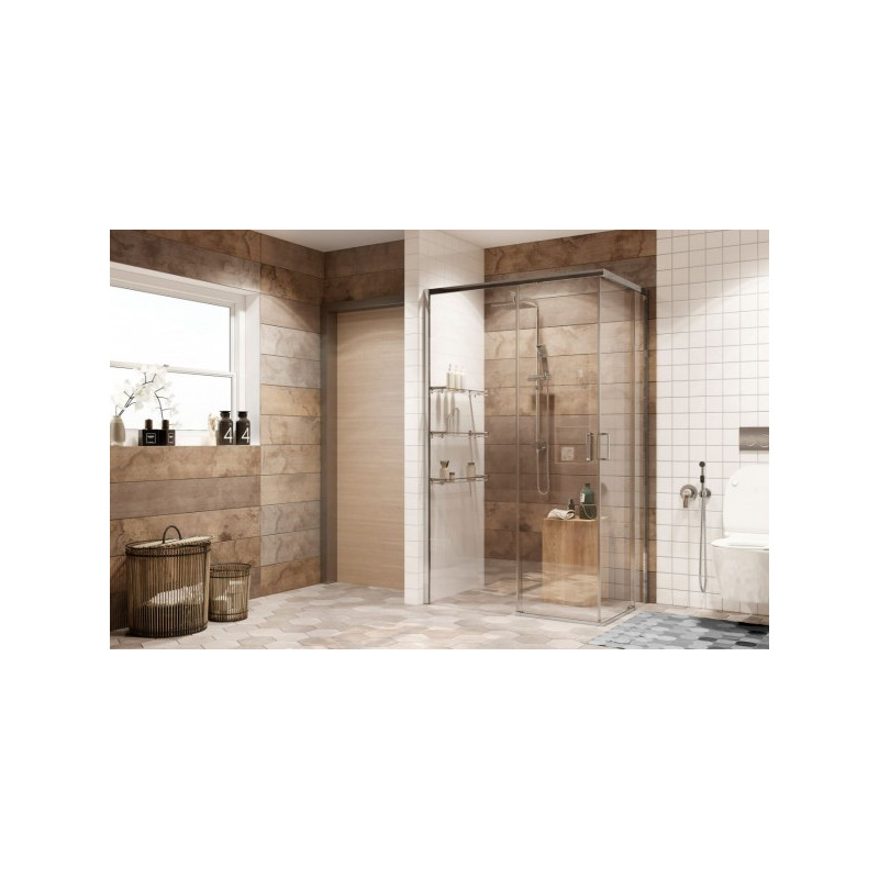 Душевой уголок Ambassador 120х80 11011106L-ST1 вид в ванной