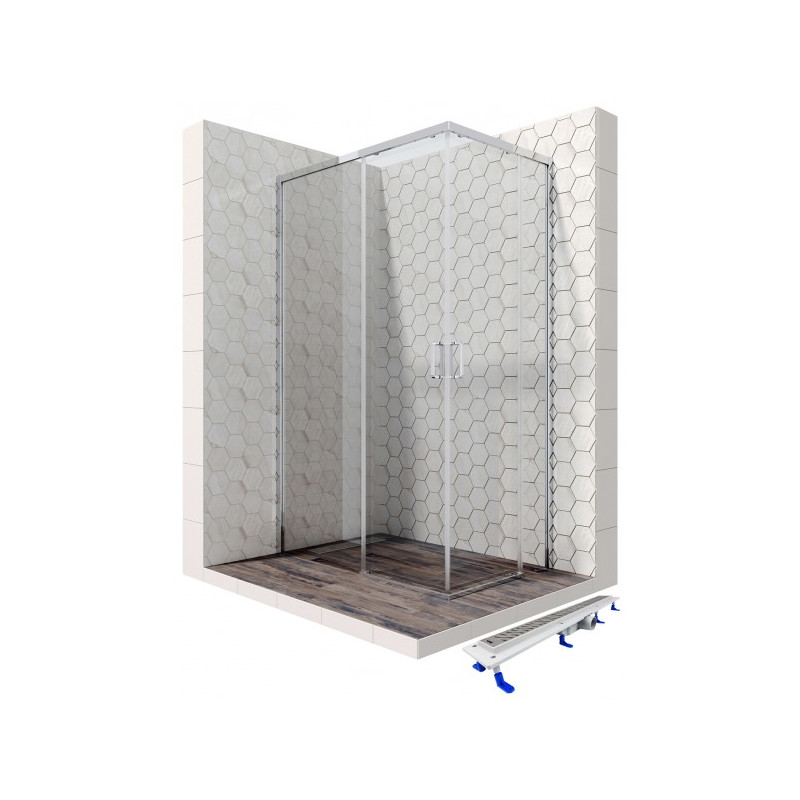 Душевой уголок Ambassador 120х80 11011106L-ST3 комплект