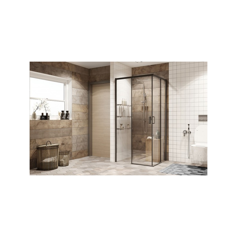 Душевой уголок Ambassador 90х90 11011203-ST3 вид в ванной