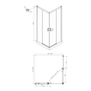 Габариты душевого ограждения