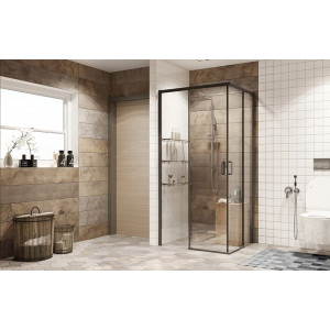 Душевой уголок Ambassador 100х100 11011204-ST8 вид в ванной