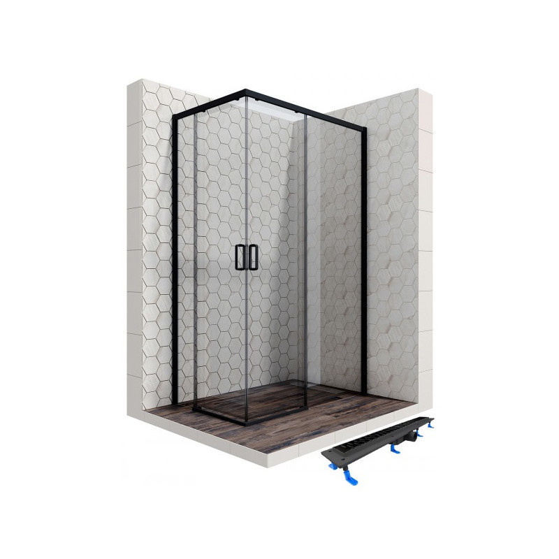 Душевой уголок Ambassador 120х80 11011205R-ST8 комплект