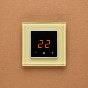 Терморегулятор DeLUMO Orto 1014 классический бежевый на бежевой стене