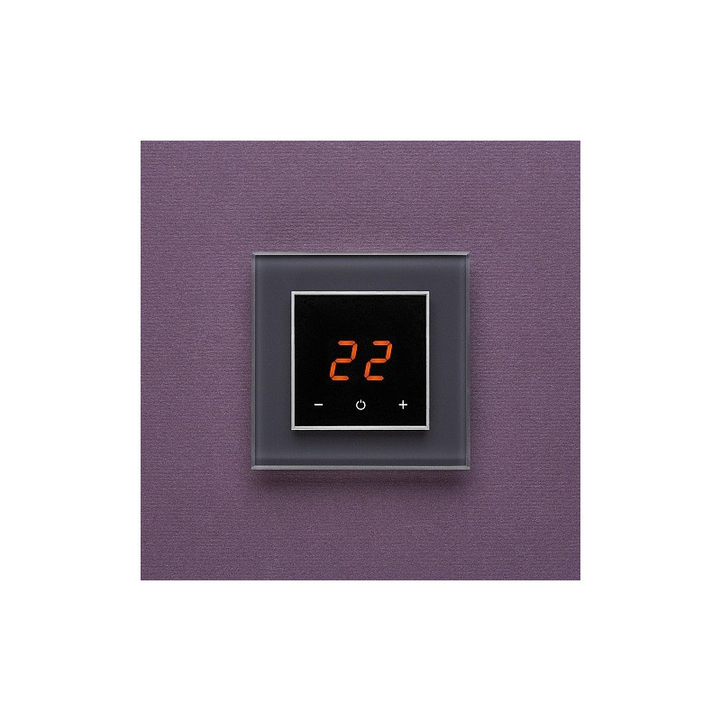 Терморегулятор DeLUMO Orto 7016 антрацит на стене