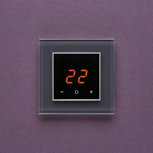 Терморегулятор DeLUMO Orto 7016 антрацит на стене