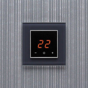 Терморегулятор DeLUMO Orto 7016 антрацит в интерьере