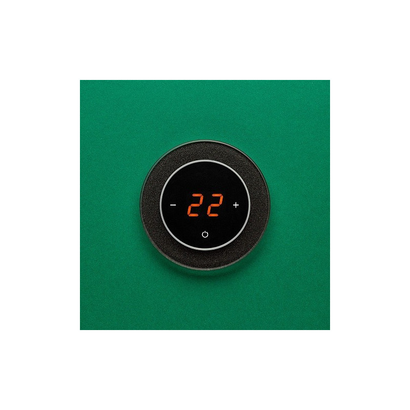 Терморегулятор DeLUMO Ronda 0337 сияющий черный на зеленом фоне