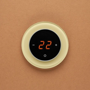 Терморегулятор DeLUMO Ronda 1014 классический бежевый на темной стене