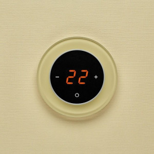 Терморегулятор DeLUMO Ronda 1014 классический бежевый на светлой стене