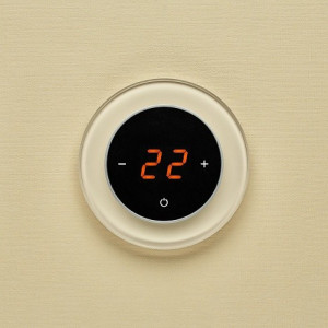 Терморегулятор DeLUMO Ronda 1015 светлый бежевый на светлой стене