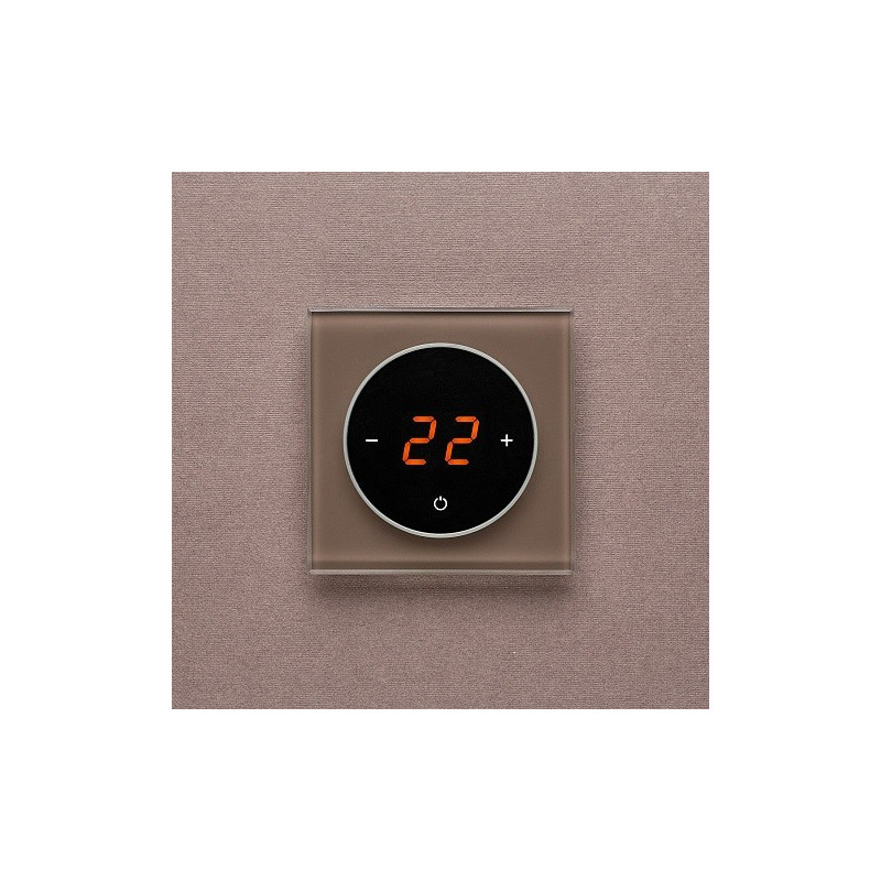 Терморегулятор DeLUMO Takto 7013 натуральный коричневый на темной стене