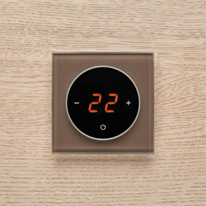 Терморегулятор DeLUMO Takto 7013 натуральный коричневый на светлой стене