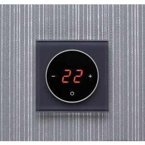 Терморегулятор DeLUMO Takto 7016 антрацит в интерьере