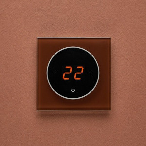 Терморегулятор DeLUMO Takto 8017 темный коричневый на темной фоне