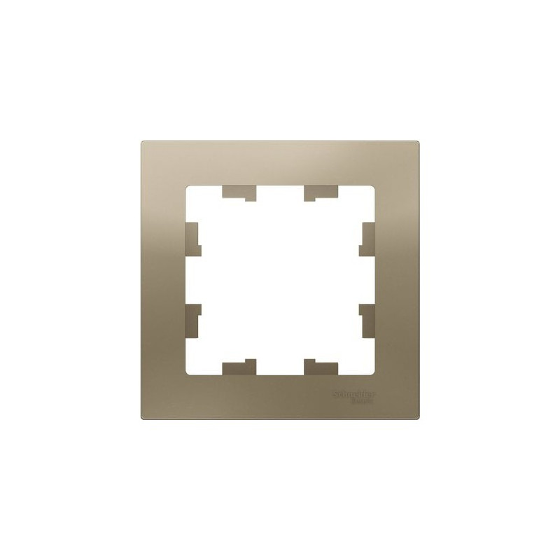 Рамка Schneider Electric Atlas Design ATN000501 шампань вид спереди