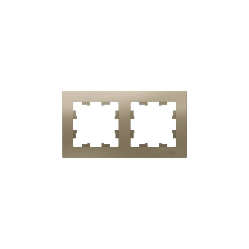 Рамка Schneider Electric Atlas Design ATN000502 шампань вид спереди
