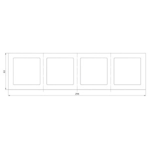 Рамка Schneider Electric Atlas Design ATN000904 сталь схема