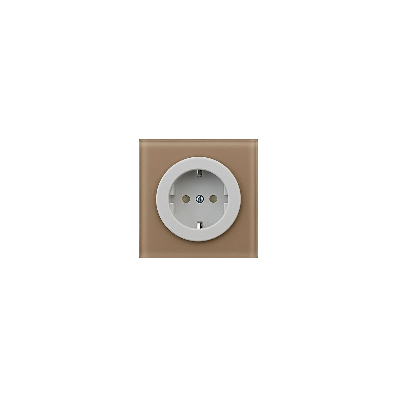 Розетка DeLUMO Takto 1236 светлый коричневый