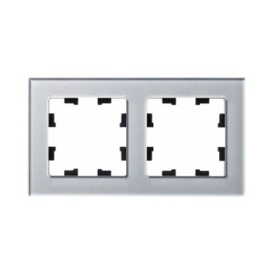 Рамка Schneider Electric Atlas Design Nature ATN320302 алюминий вид спереди