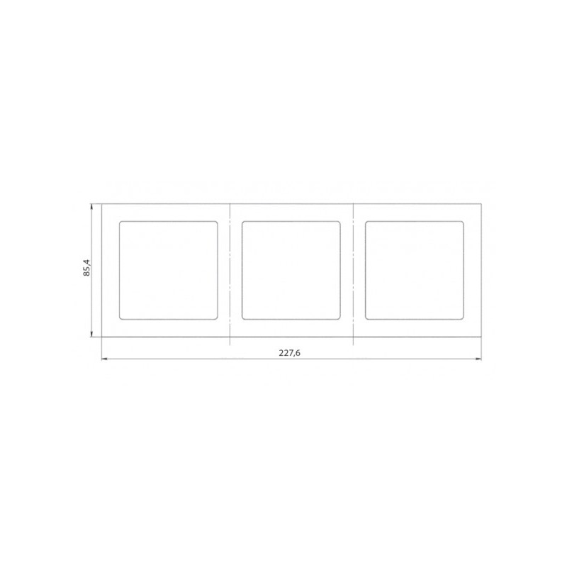 Рамка Schneider Electric Atlas Design Nature ATN320503 шампань схема